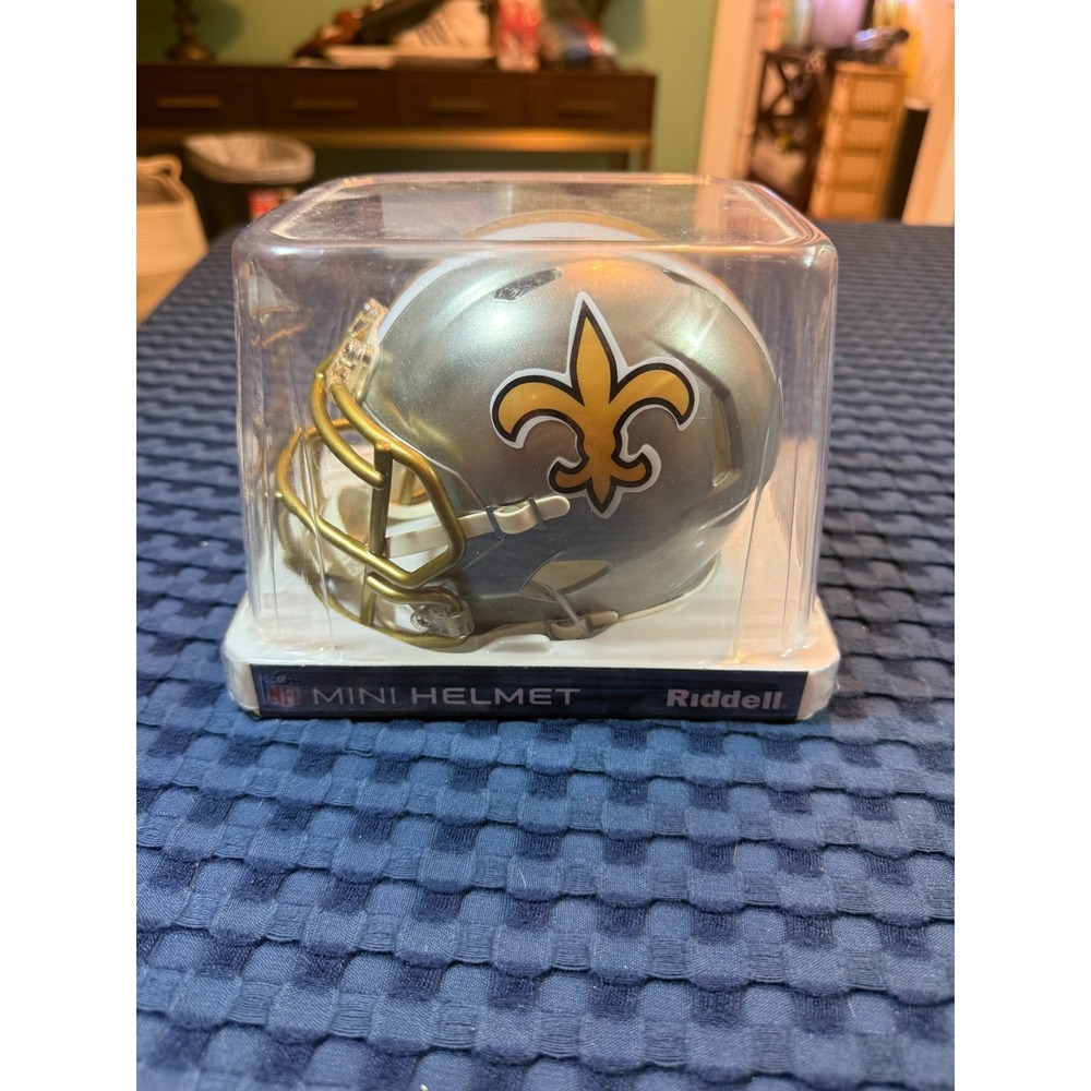 New Orleans Saints Flash Alternate Riddell Replica Mini Speed Helmet - NFL